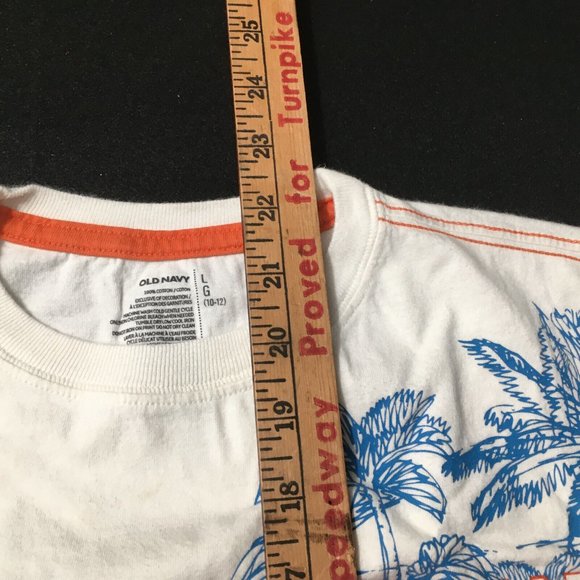 #N Old Navy Big Wave Pro-am Comp 94th Tee Shirt North Shore Mens L (10-12) White - Picture 3 of 8